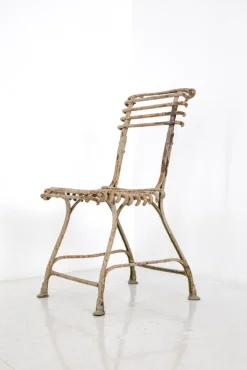 Pamono French Wrought Iron Garden Chair from Arras, 1900s Sale