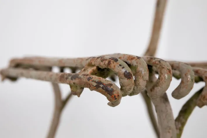 Pamono French Wrought Iron Garden Chair from Arras, 1900s Sale
