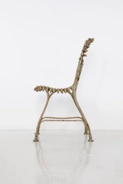 Pamono French Wrought Iron Garden Chair from Arras, 1900s Sale