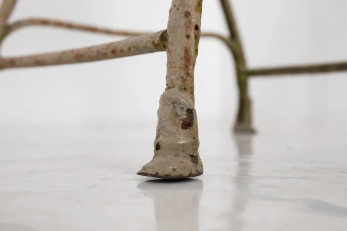 Pamono French Wrought Iron Garden Chair from Arras, 1900s Sale