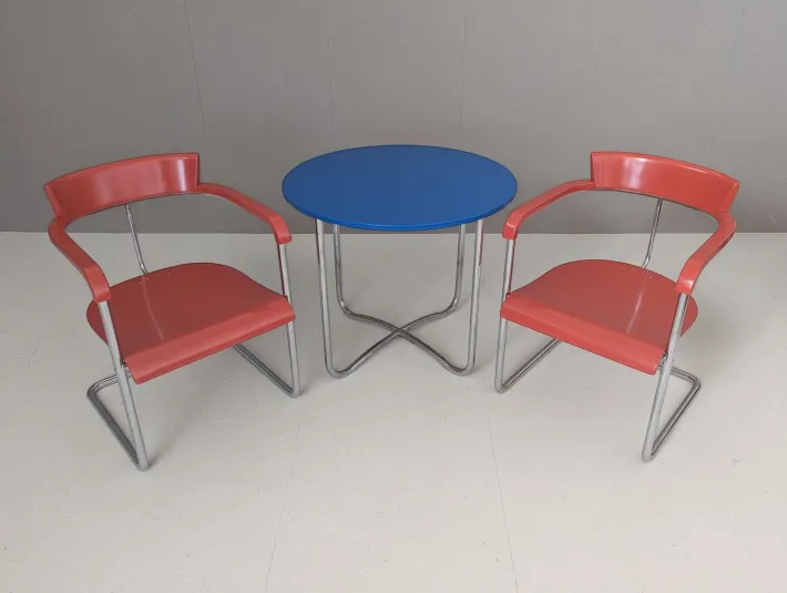 Pamono Functionalist Avant-Garde Seating Set by Jindřich Halabala for Up Závody, 1930s, Set of 3
