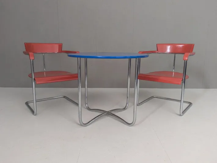 Pamono Functionalist Avant-Garde Seating Set by Jindřich Halabala for Up Závody, 1930s, Set of 3