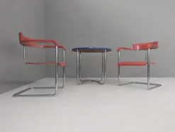 Pamono Functionalist Avant-Garde Seating Set by Jindřich Halabala for Up Závody, 1930s, Set of 3