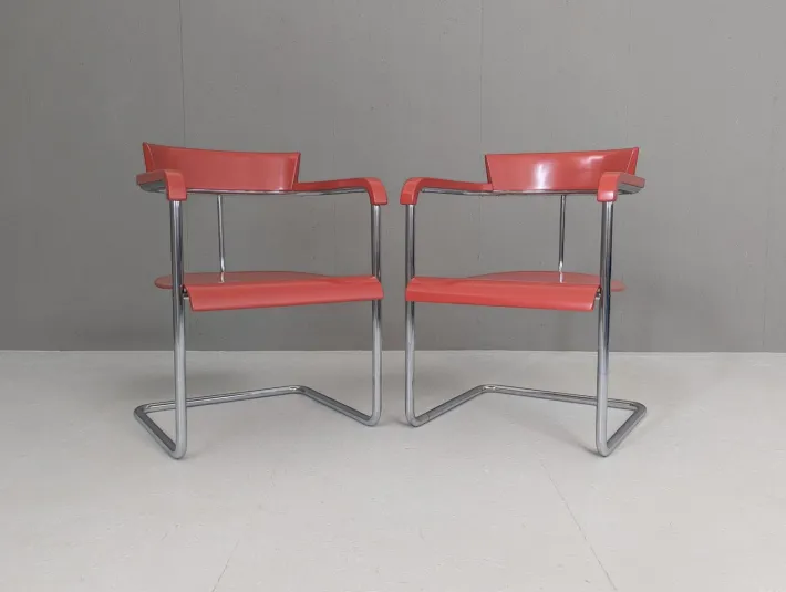 Pamono Functionalist Avant-Garde Seating Set by Jindřich Halabala for Up Závody, 1930s, Set of 3