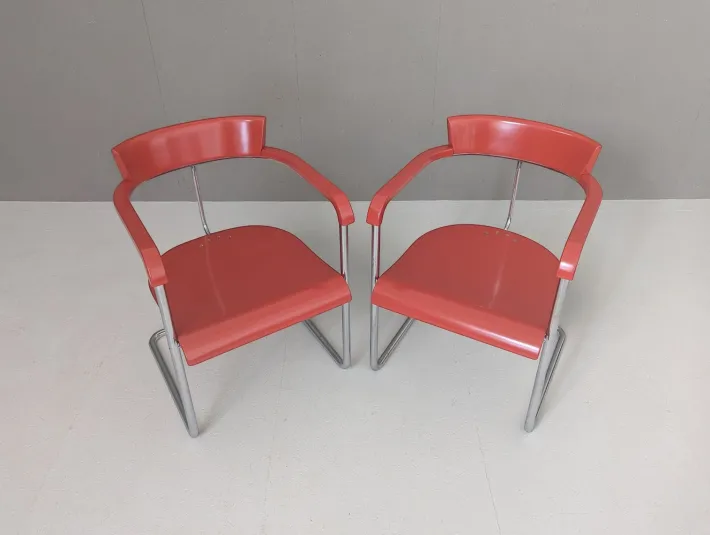 Pamono Functionalist Avant-Garde Seating Set by Jindřich Halabala for Up Závody, 1930s, Set of 3