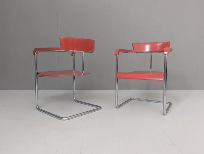 Pamono Functionalist Avant-Garde Seating Set by Jindřich Halabala for Up Závody, 1930s, Set of 3