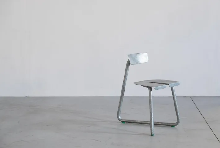 Pamono Galva Steel Outdoor Chairs by Atelier Thomas Serruys, Set of 8 New