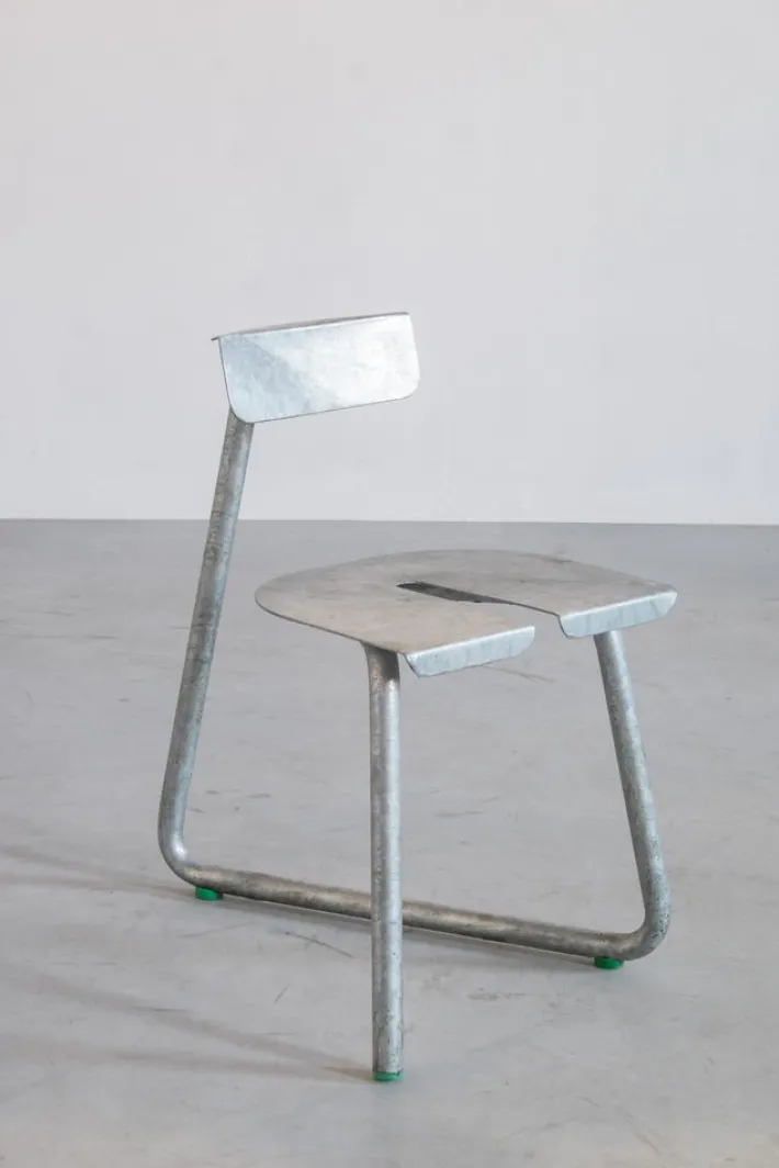 Pamono Galva Steel Outdoor Chairs by Atelier Thomas Serruys, Set of 8 New