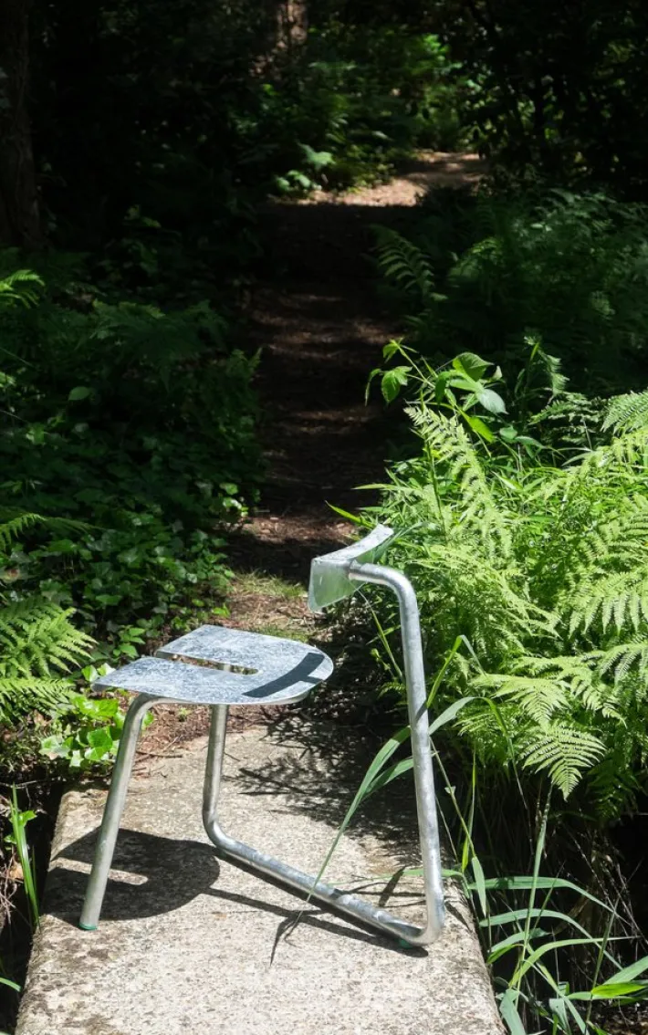 Pamono Galva Steel Outdoor Chairs by Atelier Thomas Serruys, Set of 8 New