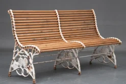 Pamono Garden Bench in Cast Iron, 1890 Hot