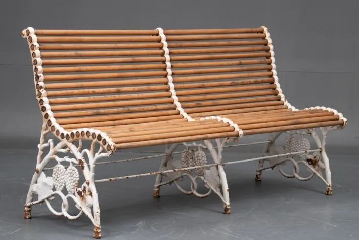 Pamono Garden Bench in Cast Iron, 1890 Hot