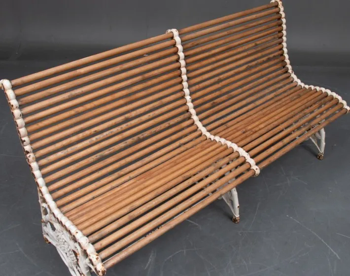 Pamono Garden Bench in Cast Iron, 1890 Hot