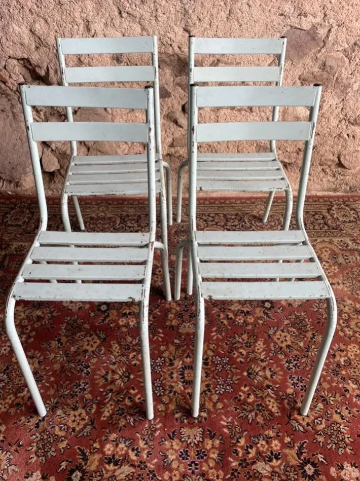 Pamono Garden Chairs from Art-Prog, 1950s, Set of 4 Discount