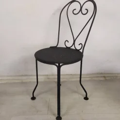 Pamono Garden Chairs in Black Iron, 1890s, Set of 4 Best