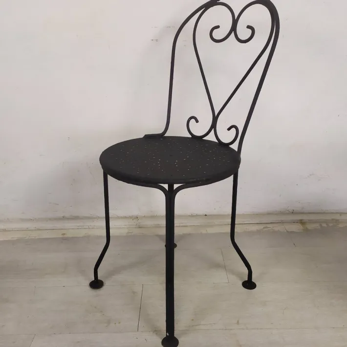 Pamono Garden Chairs in Black Iron, 1890s, Set of 4 Best