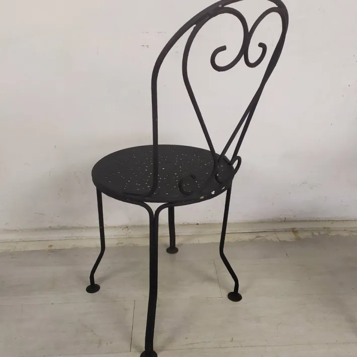 Pamono Garden Chairs in Black Iron, 1890s, Set of 4 Best