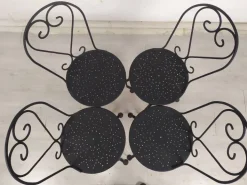 Pamono Garden Chairs in Black Iron, 1890s, Set of 4 Best