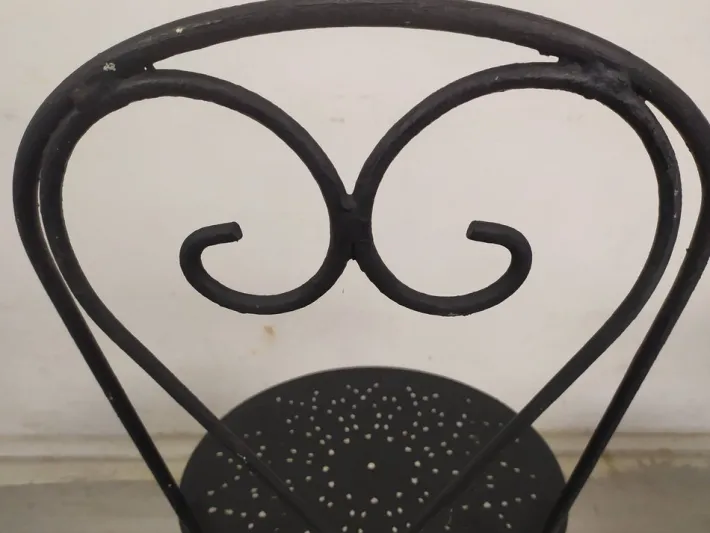 Pamono Garden Chairs in Black Iron, 1890s, Set of 4 Best