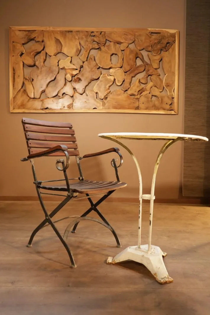 Pamono Garden Folding Chair with Armrests