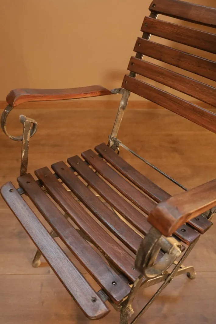 Pamono Garden Folding Chair with Armrests