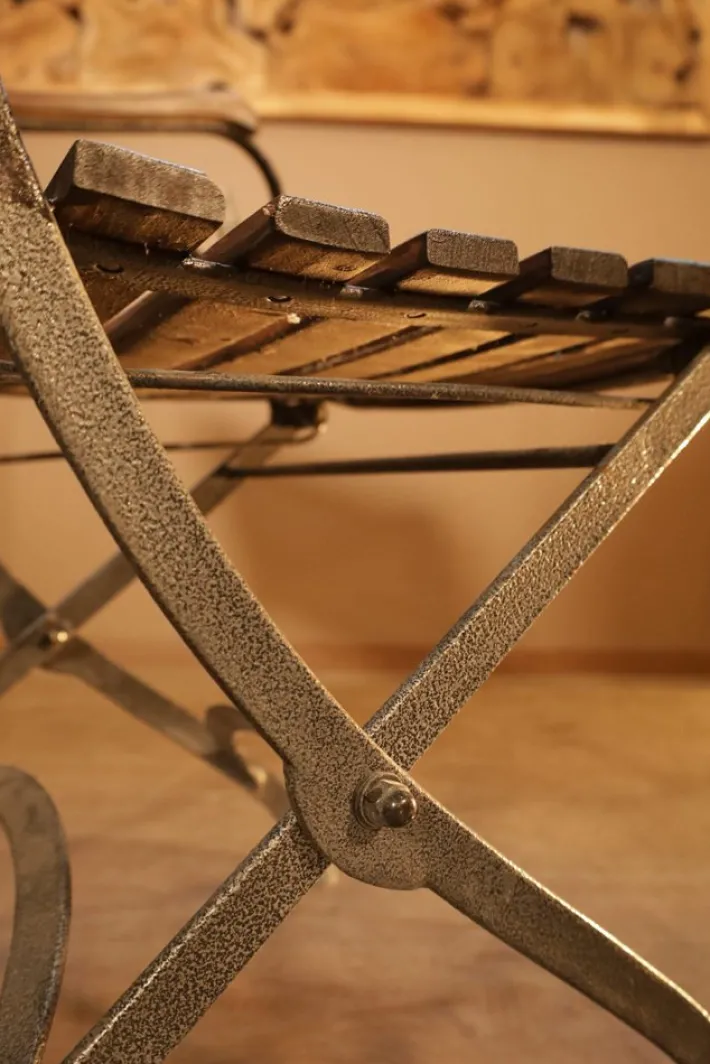 Pamono Garden Folding Chair with Armrests