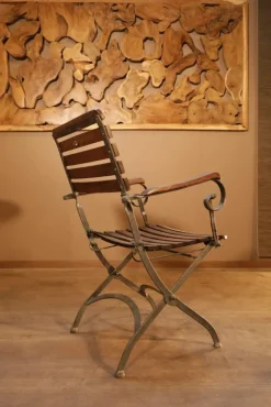 Pamono Garden Folding Chair with Armrests