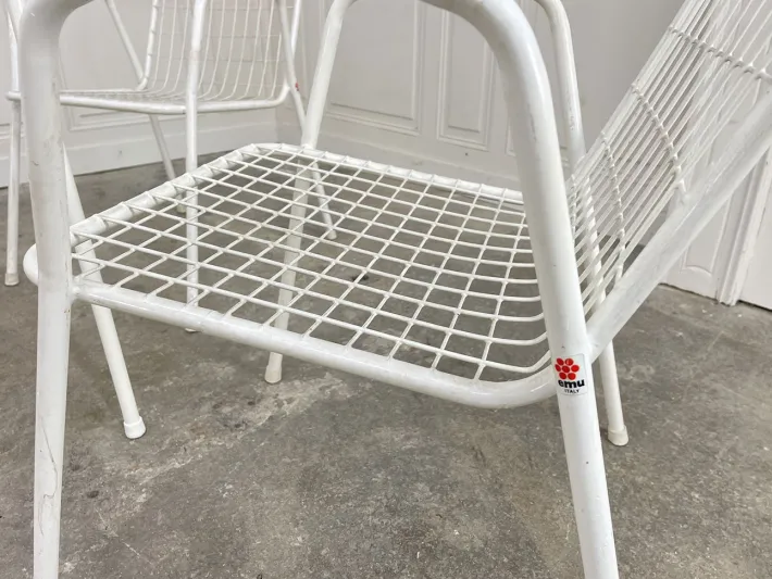 Pamono Garden Furniture in White Metal, 1970, Set of 5 Discount