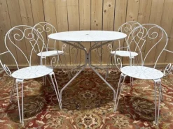 Pamono Garden Furniture in Wrought Iron, Set of 5 Online