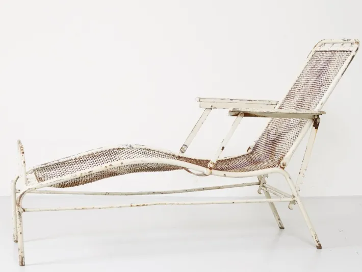 Pamono Garden Lounge Chair by Jean Prouvé & Jules Leleu for Martel de Janville, 1937 Sale