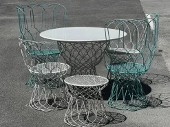 Pamono Garden Set Re-Trouvé Series in Twisted Steel by Patricia Urquiola for Emu, Set of 6 Best