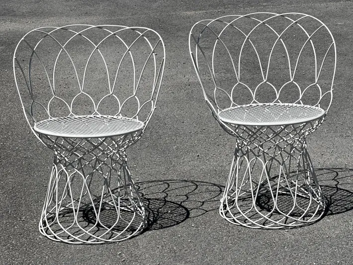 Pamono Garden Set Re-Trouvé Series in Twisted Steel by Patricia Urquiola for Emu, Set of 6 Best