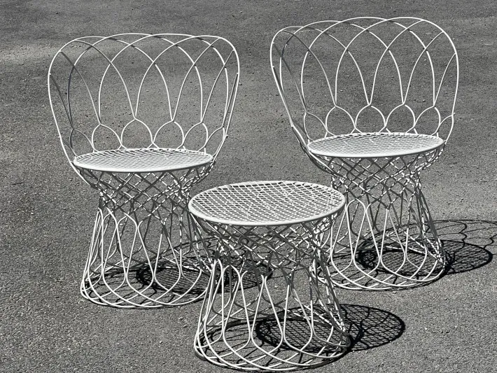 Pamono Garden Set Re-Trouvé Series in Twisted Steel by Patricia Urquiola for Emu, Set of 6 Best