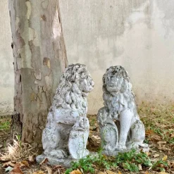 Pamono Garden Stone Lions, Set of 2 Online