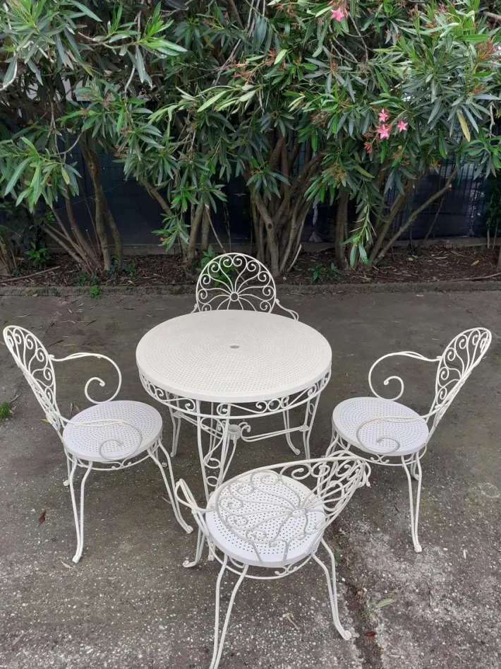 Pamono Garden Table and Chairs, Set of 4 Outlet