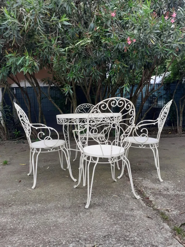 Pamono Garden Table and Chairs, Set of 4 Outlet