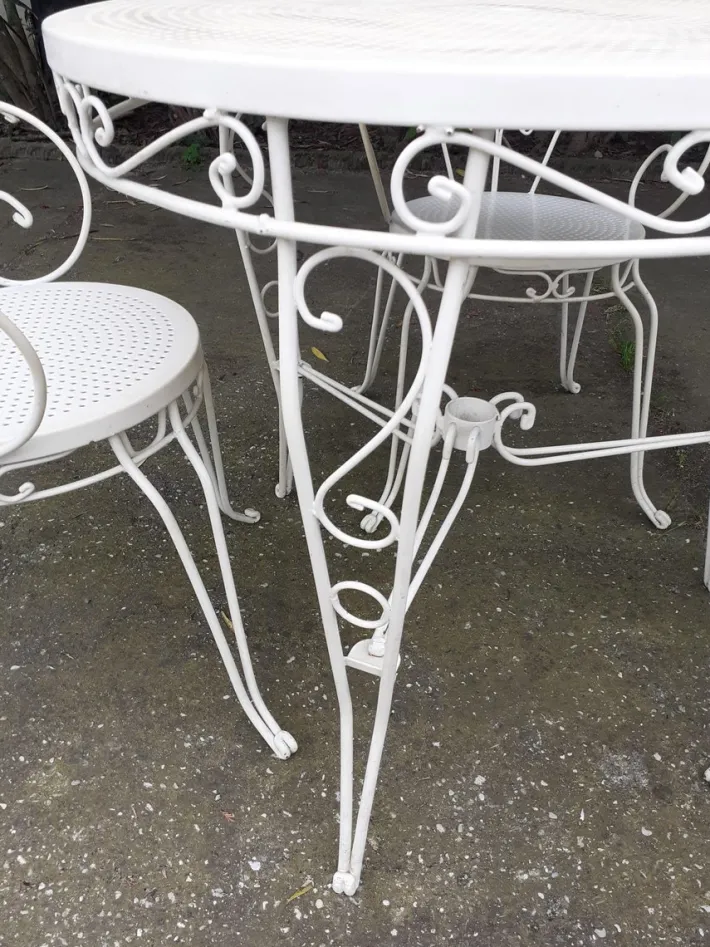 Pamono Garden Table and Chairs, Set of 4 Outlet