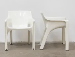 Pamono Gaudì Chairs by Vico Magistretti for Artemide, Italy, 1970s, Set of 2 New