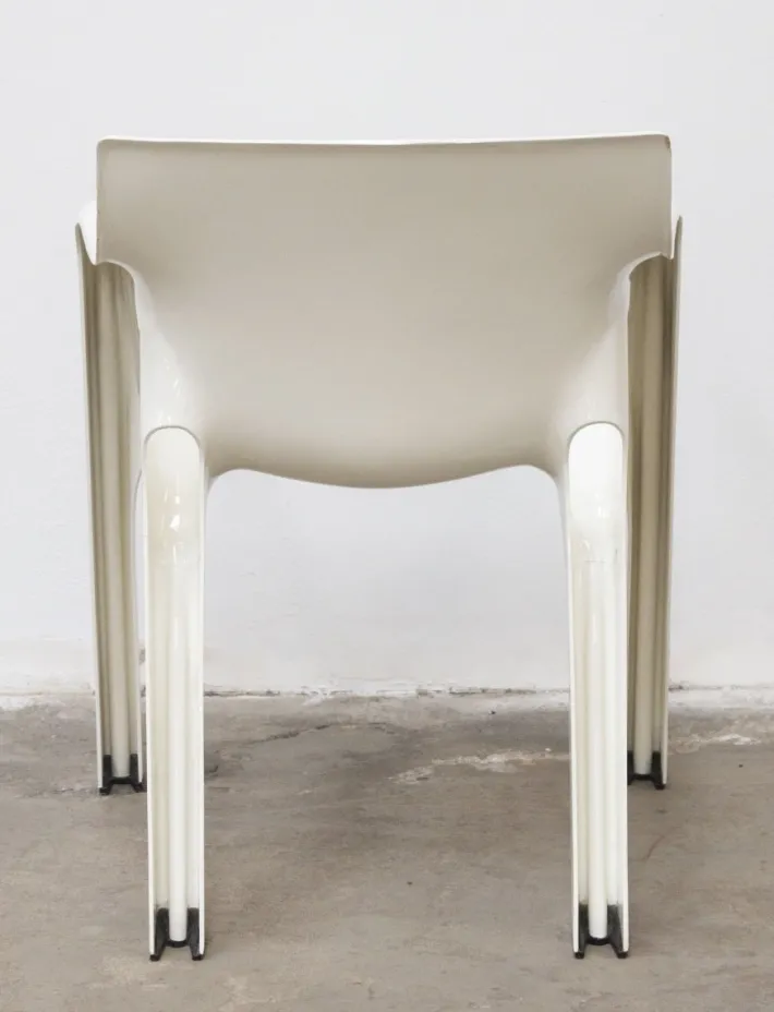 Pamono Gaudì Chairs by Vico Magistretti for Artemide, Italy, 1970s, Set of 2 New