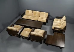 Pamono Geometric Living Room Model St. Moritz by Klaus Rausch Furniture Co. for Architects and Designers, 1960s, Set of 7 Clearance