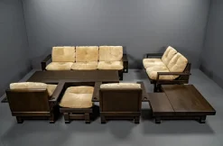 Pamono Geometric Living Room Model St. Moritz by Klaus Rausch Furniture Co. for Architects and Designers, 1960s, Set of 7 Clearance