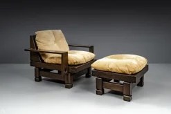 Pamono Geometric Living Room Model St. Moritz by Klaus Rausch Furniture Co. for Architects and Designers, 1960s, Set of 7 Clearance