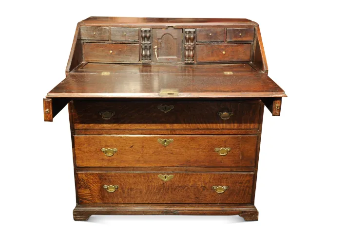 Pamono George III Oak Bureau, 1780s Best