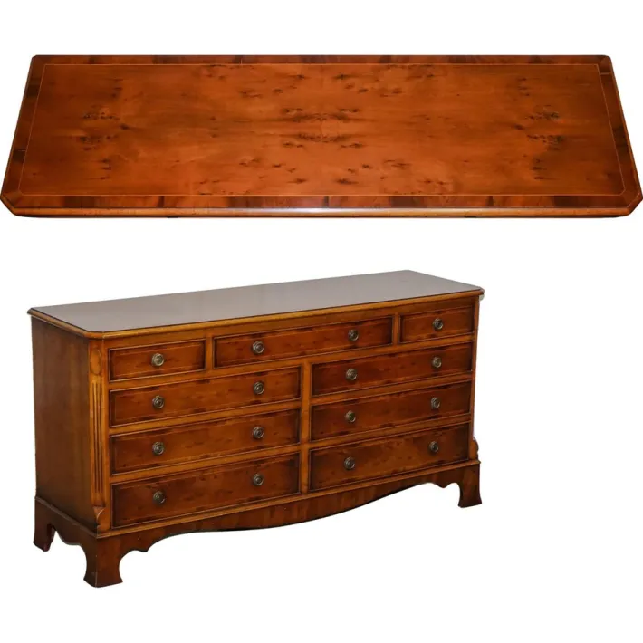 Pamono Georgian Burr Walnut Sideboard by H.G. Hudson Hot