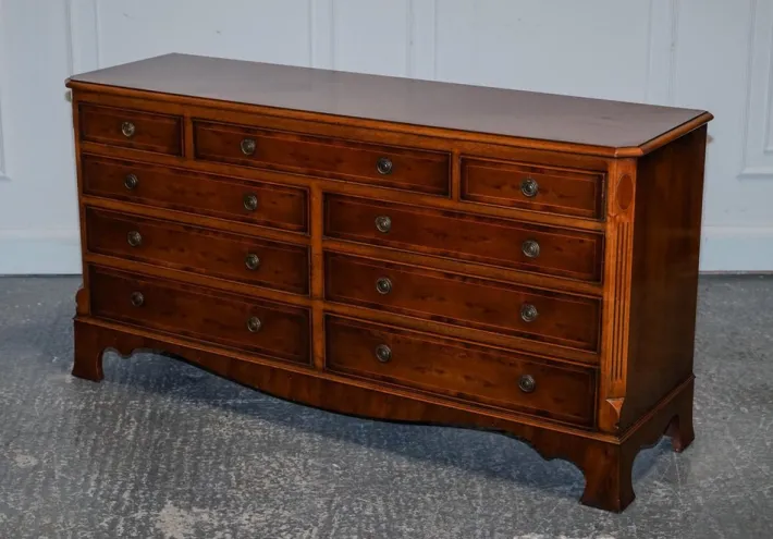 Pamono Georgian Burr Walnut Sideboard by H.G. Hudson Hot