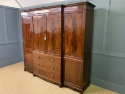 Pamono Georgian Inlaid Mahogany Wardrobe, 1810 Sale
