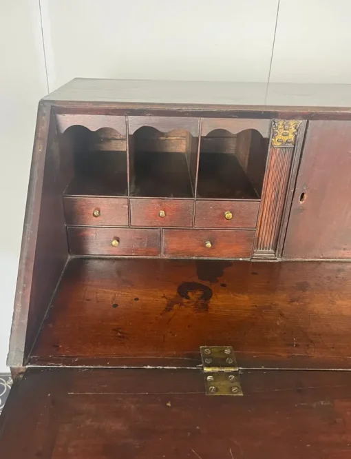 Pamono Georgian Mahogany Bureau, Mid -18th Century Discount