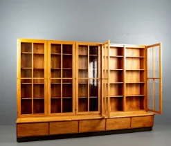 Pamono German Bookcase Wall Unit from Holsatia, 1930s Sale