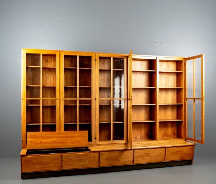 Pamono German Bookcase Wall Unit from Holsatia, 1930s Sale