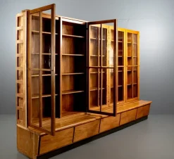 Pamono German Bookcase Wall Unit from Holsatia, 1930s Sale