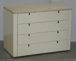 Pamono German Marble Topped Chest of and Bedside Drawers from Interlubke, Set of 3 Best